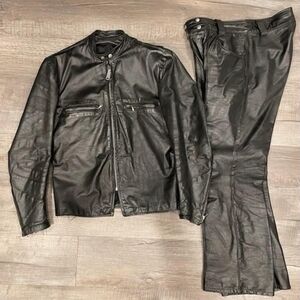 Brooks | Motorcycle Leather Jacket and Pants